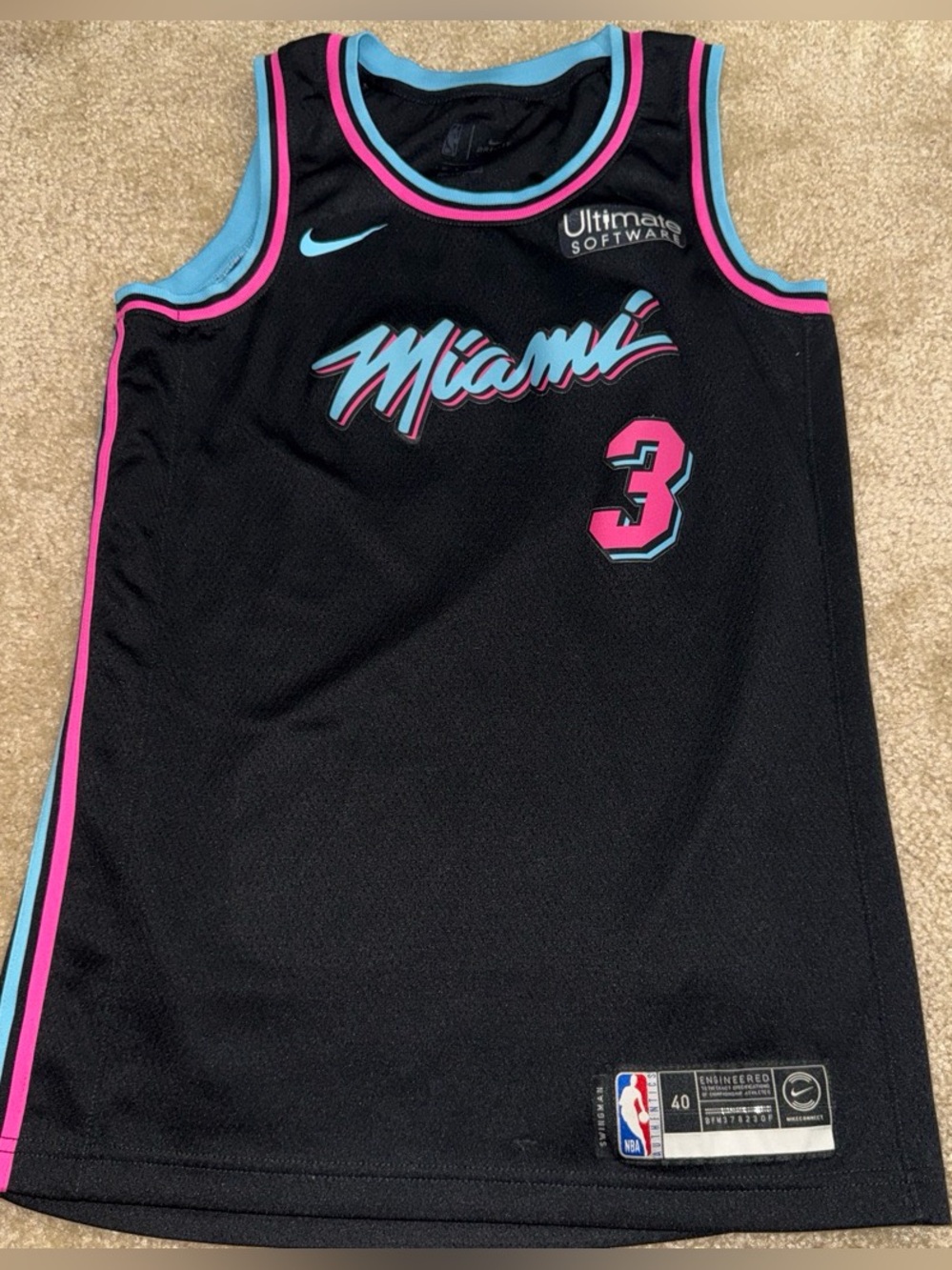 D. Wade “VICE NIGHTS” Miami heat Jersey